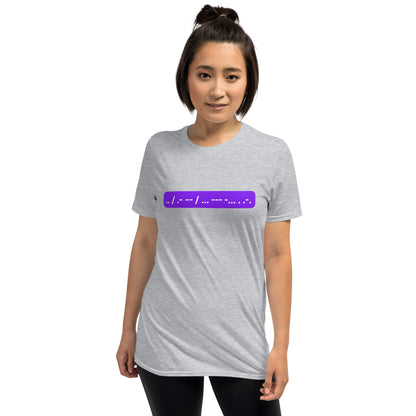 I Am Sober (Morse Code) Unisex Tee