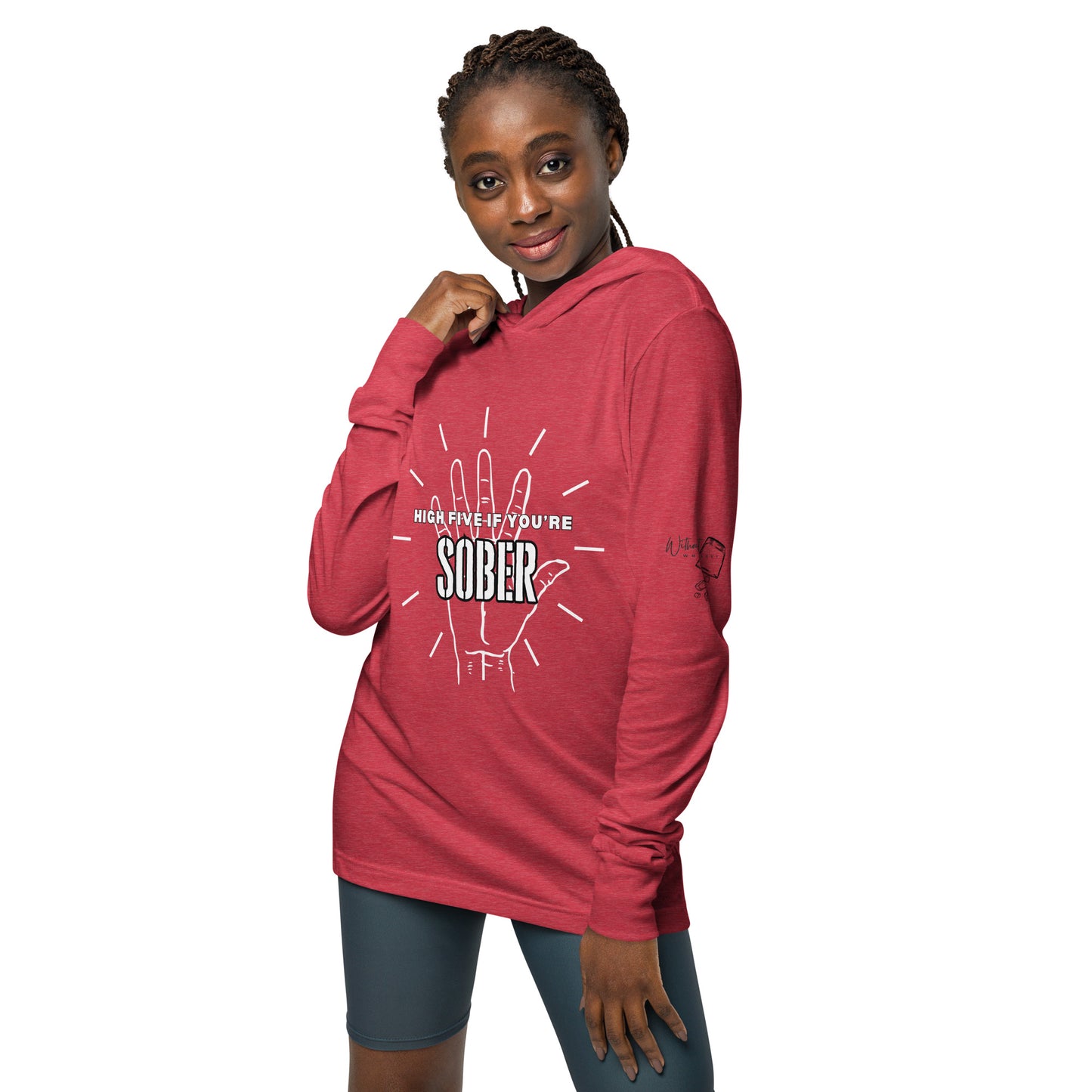 High Five Hooded long-sleeve tee