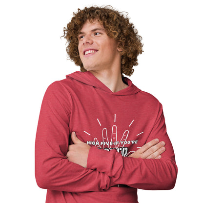 High Five Hooded long-sleeve tee